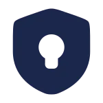 Shield Keyhole SVG Icon